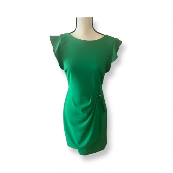 long dark green dress with sleeves Zapaka Women Dark Green Tulle Long Sleeves Bridesmaid Dress V-Neck A Line Pleated Wedding Guest Dress, Dark Green / US16 main image 0